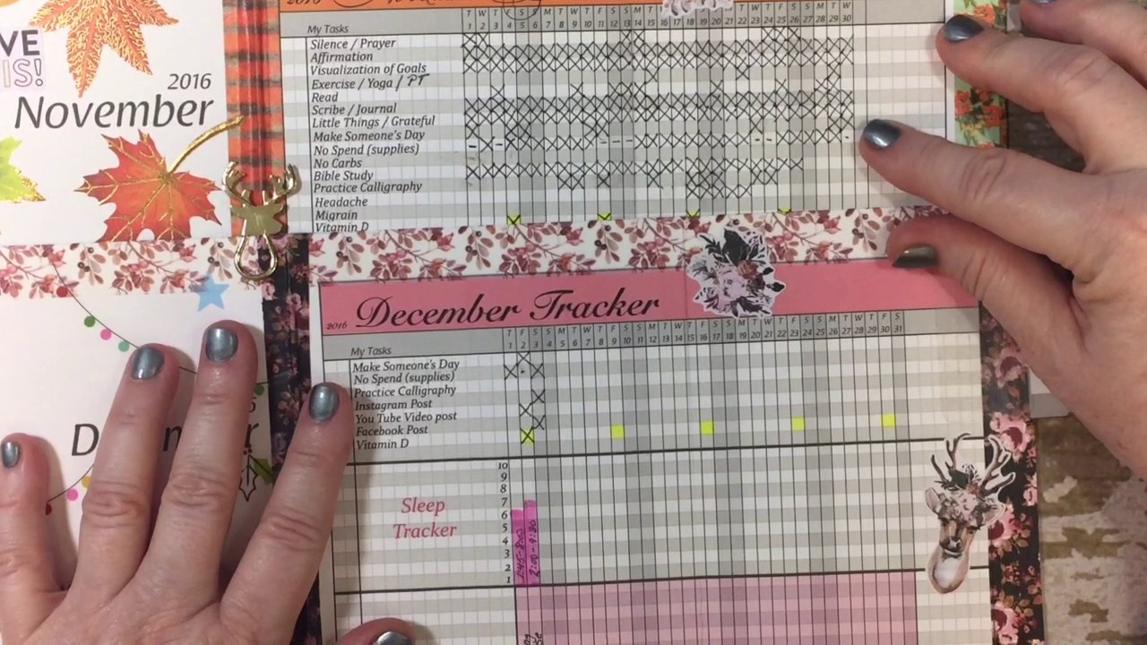 Planner: How I use my DIY Fish Monthly Tracker - YouTube