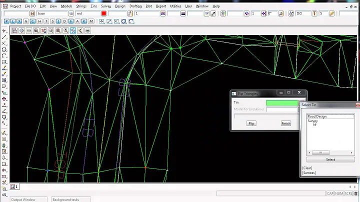12d Model Survey - 20.0 Triangulating The Data - Flipping Triangles
