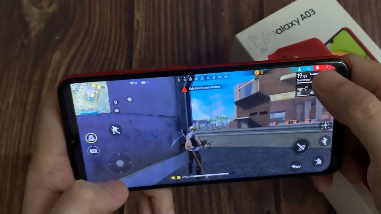 Samsung A03 test game Free Fire Mobile 