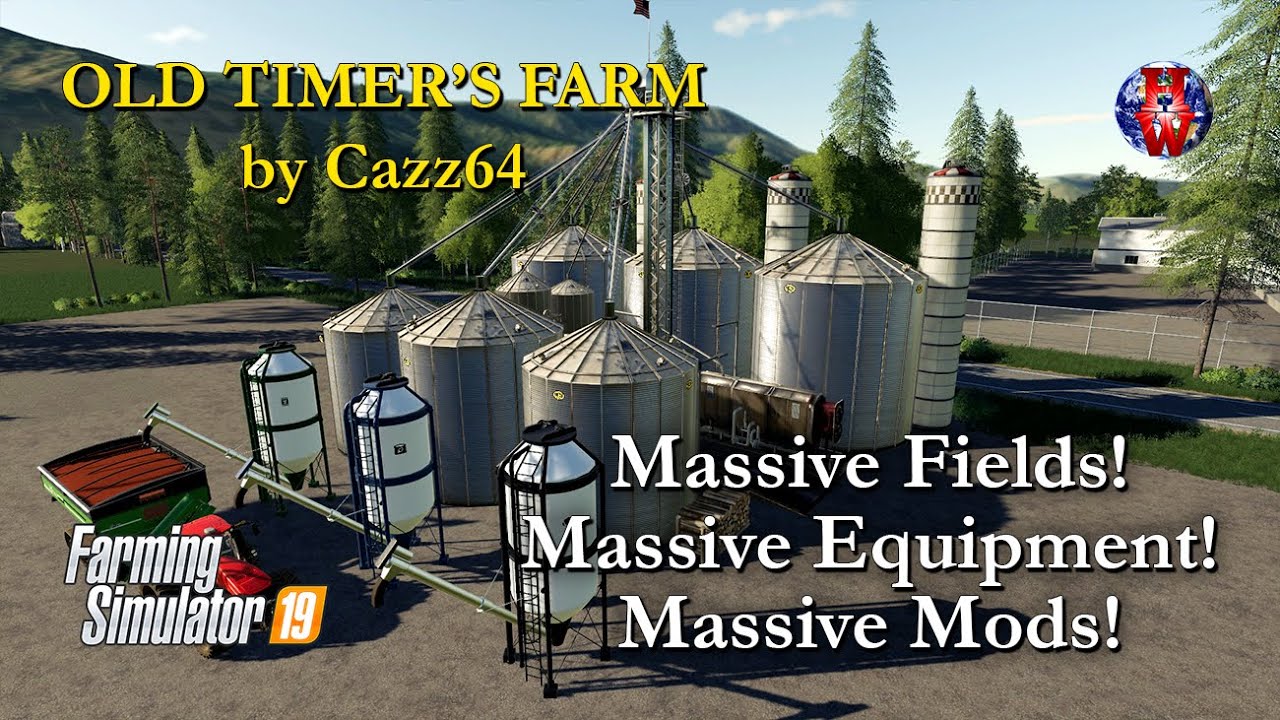 Old Timer's Farm by Cazz64 - IMPROMPTU STREAM!  MASSIVE EVERYTHING!