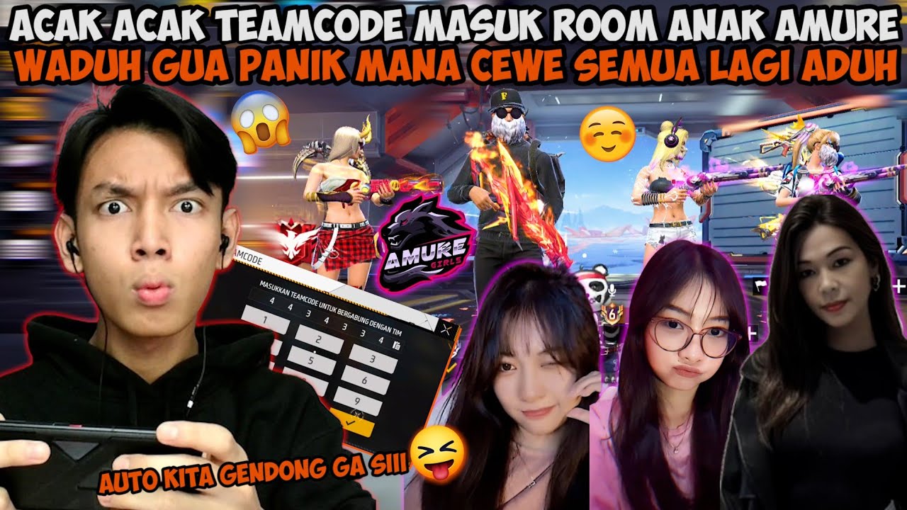 ACAK ACAK TEAMCODE MALAH PANIK KARENA MASUK ROOM ANAK GUILD AMURE! MANA CEWE SEMUA ADUH😭