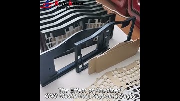 CNC Machining Anodizing & Electroplating & Electrophoresis PVD Ergonomic Mechanical Keyboard Case