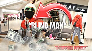 DROPPING MONEY AS A BLIND MAN👨🏽‍🦯 TO SEE IF PEOPLE WOULD GIVE IT BACK!! (SOCIAL EXPERIMENT)