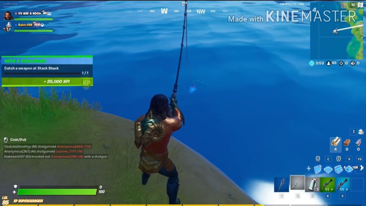 Catch a weapon at Stack Shack (35,000 XP!) | Week 6 Challenges - YouTube