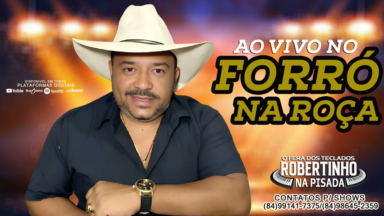 AO VIVO NO FORRO DA ROCA - ROBERTINHO NA PISADA #SIGA @forrozaopisadinhado600 #forronoteclado