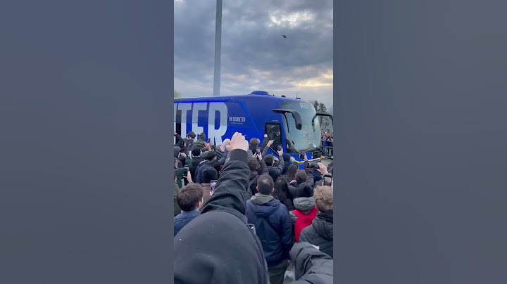 Arrivo del pullman dell’Inter all’allianz stadium per Juve-Inter