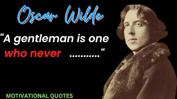 20 Motivational quotes from Oscar Wilde, Irish Author that are worth I Best Motivational video (#8)