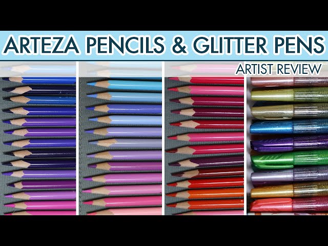 Arteza Review: Classic Brights, Pastels, and Watercolor Pencils
