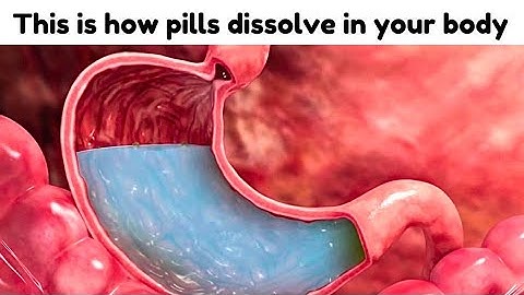 This is how pills 💊 dissolve in your Stomach ! Animated Short Video
