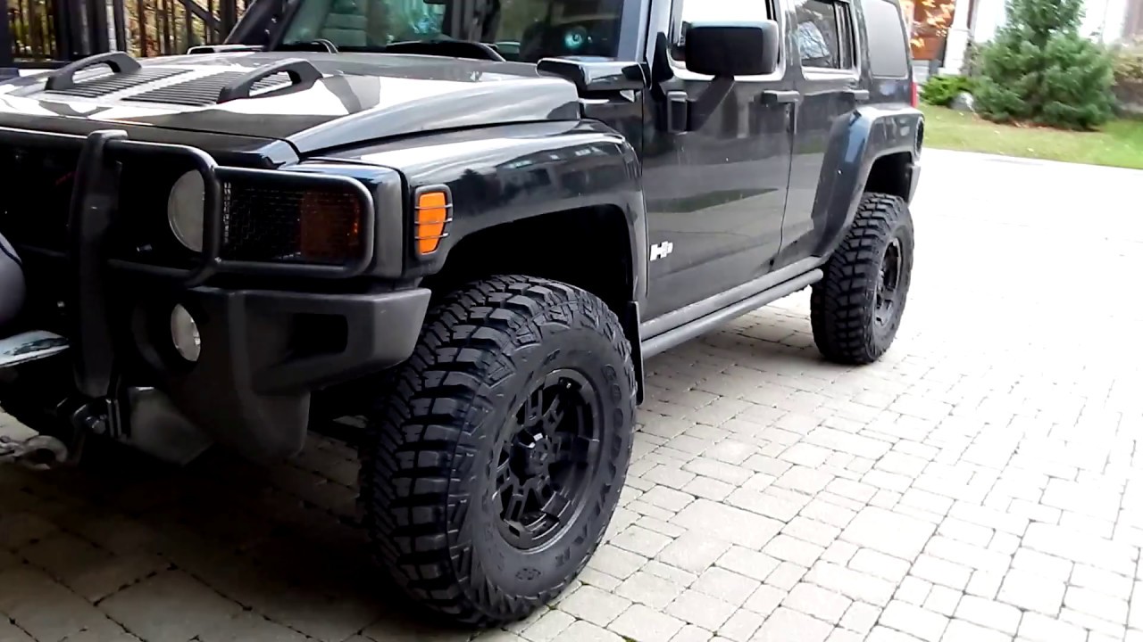 Goodyear Wrangler MT/R with Kevlar for Hummer H3 - YouTube