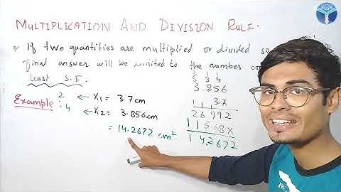 Error Analysis 04 || Significant Figures Multiplication and Division rule || part 2 by ACA