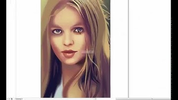 Video a lesson we Draw a portrait in program CorelDRAW a part 3