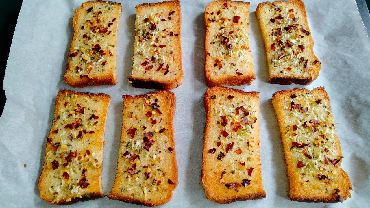 How to make Garlic Bread at home Garlic bread in oven OTG Recipe