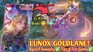 LUNOX GOLDLANE DESTROYS ENEMY MM UNTIL THEY FEED!😂 LUNOX COMBO TIPS! BEST LUNOX BUILD 2026 - MLBB