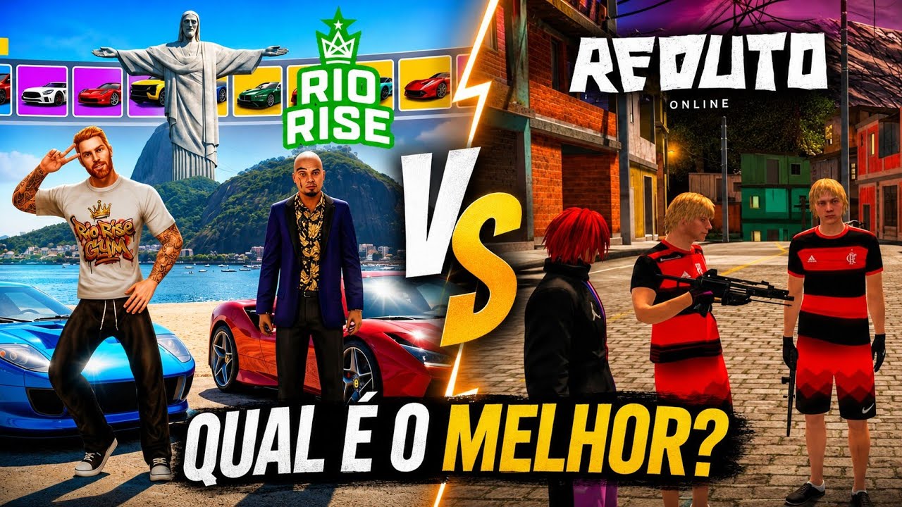 RIO RISE VS REDUTO ONLINE - Qual É o MELHOR? 🧐 (Analisando Jogos)