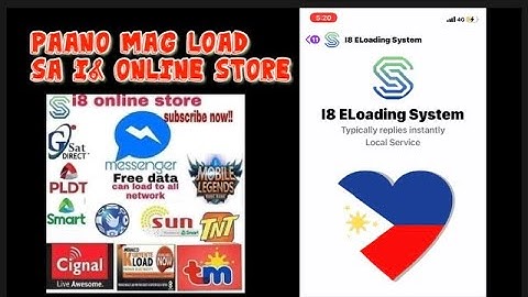 PAANO MAGLOAD sA i8 ELOADING SYSTEM GAMIT ANG MESSENGER