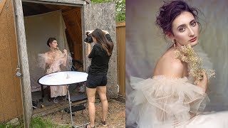 I Photographed Portraits in my Backyard Shed using just Natural Light
