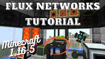 Flux Networks Tutorial - Minecraft 1.16.5
