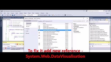 MVC - Fix Error - The type or namespace name 