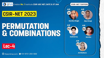 CSIR NET 2023 Permutation and combinations Lecture-4