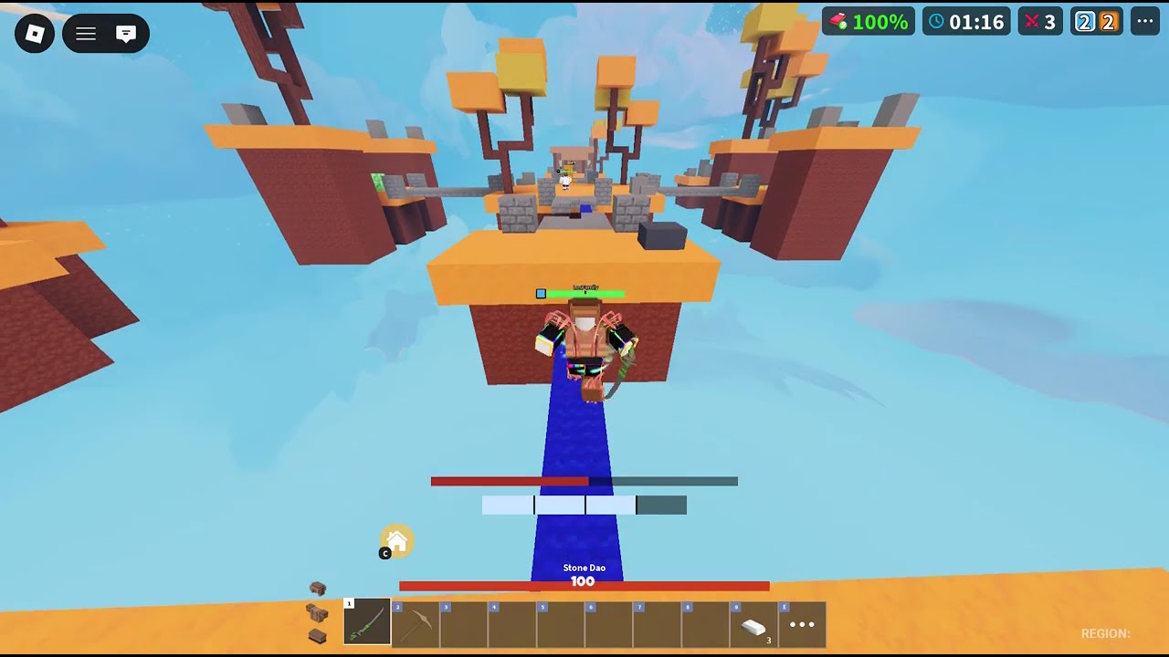 Roblox Bedwars Push to every hundred wins pt1(700)