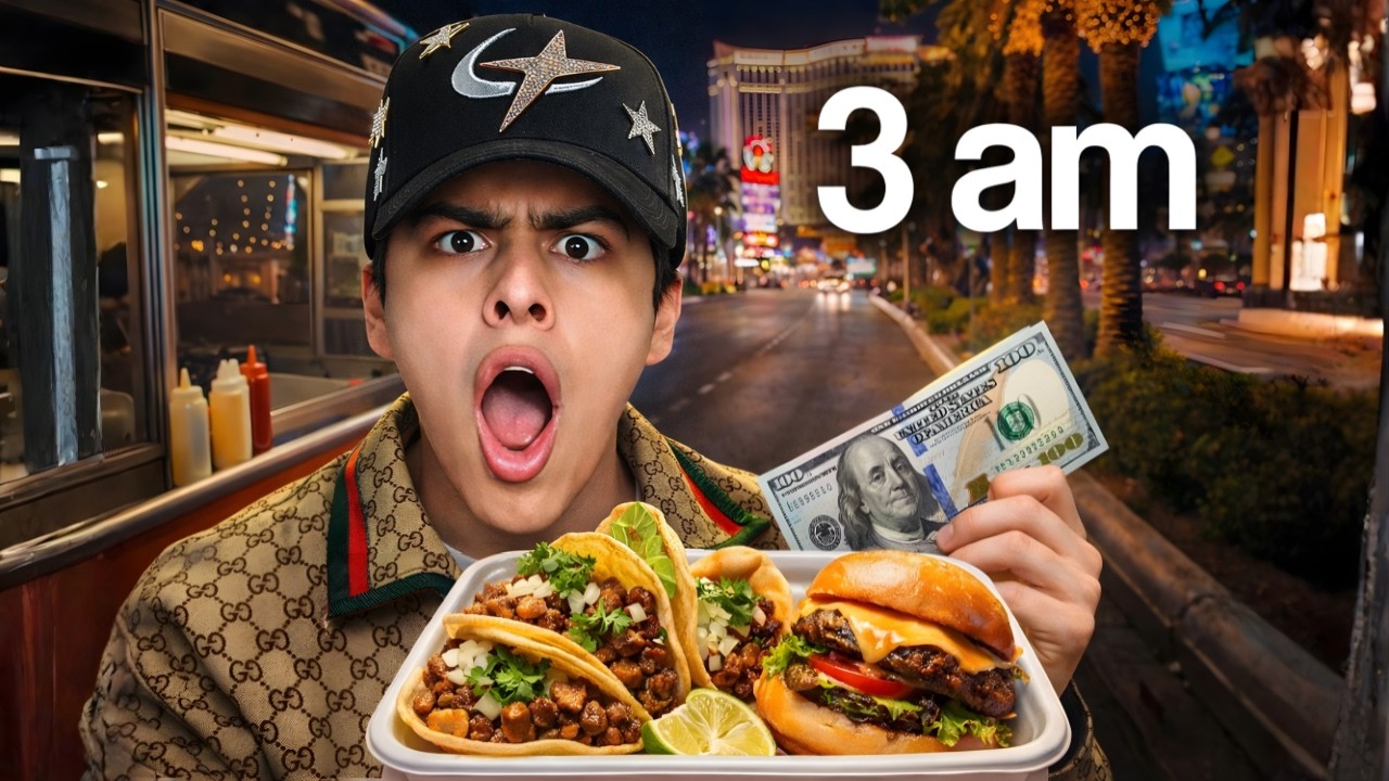 BUSCANDO la MEJOR COMIDA a las 3 AM en ESTADOS UNIDOS | LONCHE