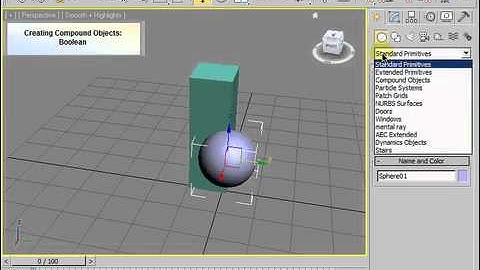3dsmax. Compound objects boolean 3dsmax