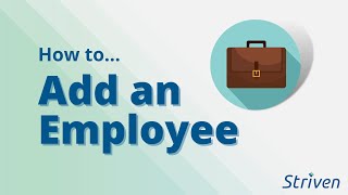 Add an Employee in Striven