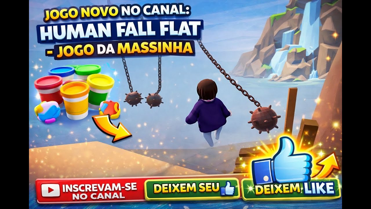 JOGO NOVO NO CANAL: HUMAN FALL FLAT – JOGO DA MASSINHA