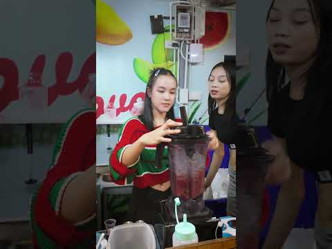 Watermelon Juice Bangkok street food Thailand