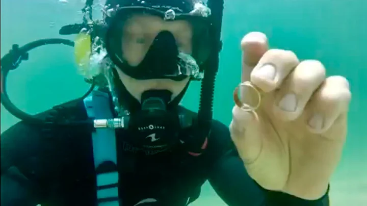LJR#63 HD underwater metal detecting, 750 gold rin...