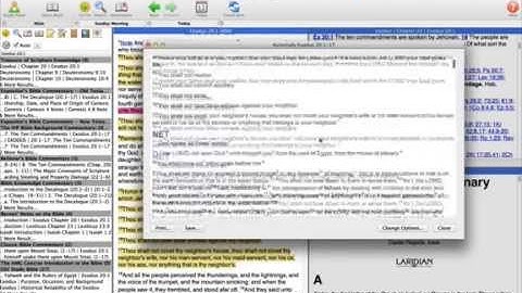 PocketBible for Mac OS X Advanced Feature Set