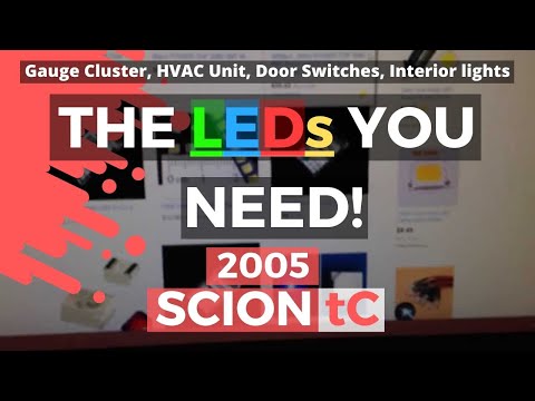 What LEDs to use for Gauge Clusters, HVAC Unit, and Doors Switches