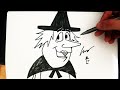 Como Desenhar a Bruxa da Vassora [Pica-pau/Woody W.] - (How to Draw Witch Crafty) - SLAY D. #368