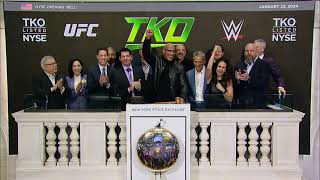 TKO Rings The Opening Bell with The Rock