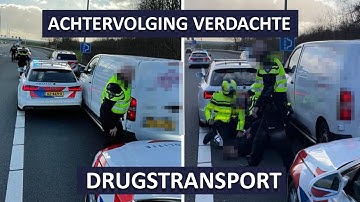 Politie | Verdachte van drugstransport | Achtervolging | Dienst INFRA