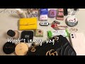 [ What's in my bag?👜 ] 27살 직장인 가방구경, 왓츠인마이백, 구찌 마몬트 마틀라세 + 꿀제품들 소개 🌻💛