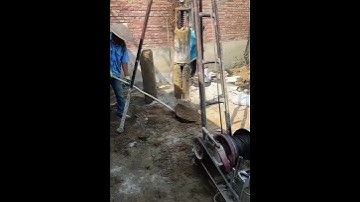 Simple tool digging deep pile foundation