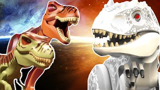 LEGO Indominus Rex VS T-Rex (dinosaur revolution tribiute)