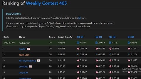 Leetcode Weekly Contest 405  Screencast || World Rank 292/ 32703