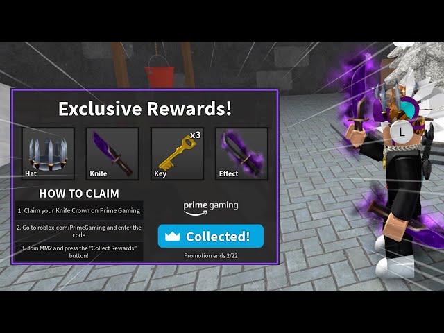 HOW TO CLAIM FREE TWICH PRIME KNIFE IN MURDER MYSTERY 2! 