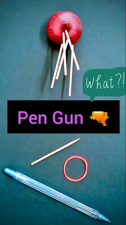 How to Make a Pen Gun at Home (Easy DIY) | DIY Pen Gun Using Rubber Band — Simple Trick!