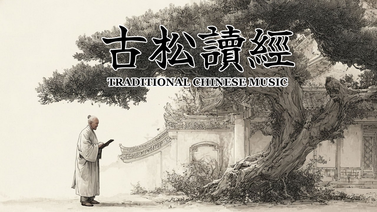 中國傳統風格音樂/古松讀經/One Hour of Traditional Chinese Zen Instrumentals /Guzheng & Bamboo Flute