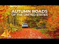 4K Autumn Scenic Roads of New Hampshire &amp; Connecticut - Fall Foliage Drive in New England
