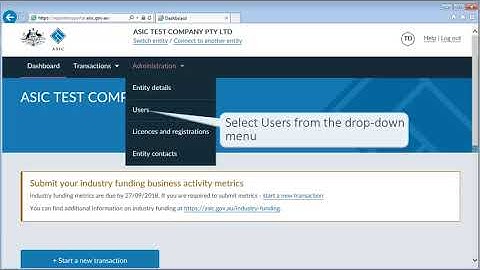 ASIC Regulatory Portal: how to change access levels