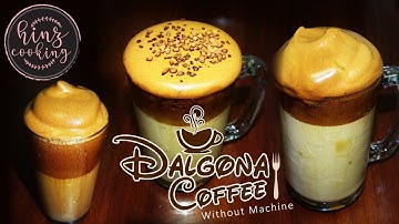 Dalgona Coffee At Home - How to Make Whipped Coffee - 3 Ingredient Dalgona Coffee - Hinz Cooking