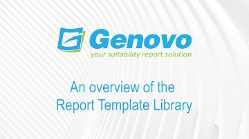 An overview of the Report Template Library