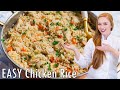 EASY Chicken Rice Pilaf Recipe (Плов с Курицей) - Family-Favorite!!