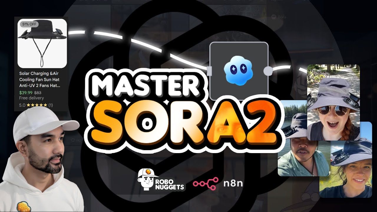 How to Master Sora2 — Autopilot UGC Ads, Faceless Media, Prompting Methods, etc (n8n AI automation)