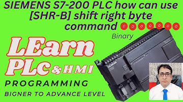 SIEMENS S7-200 PLC how can use [SHR-B] shift right byte command